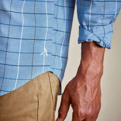 Country Twill Long-Sleeve Button-Down Shirt