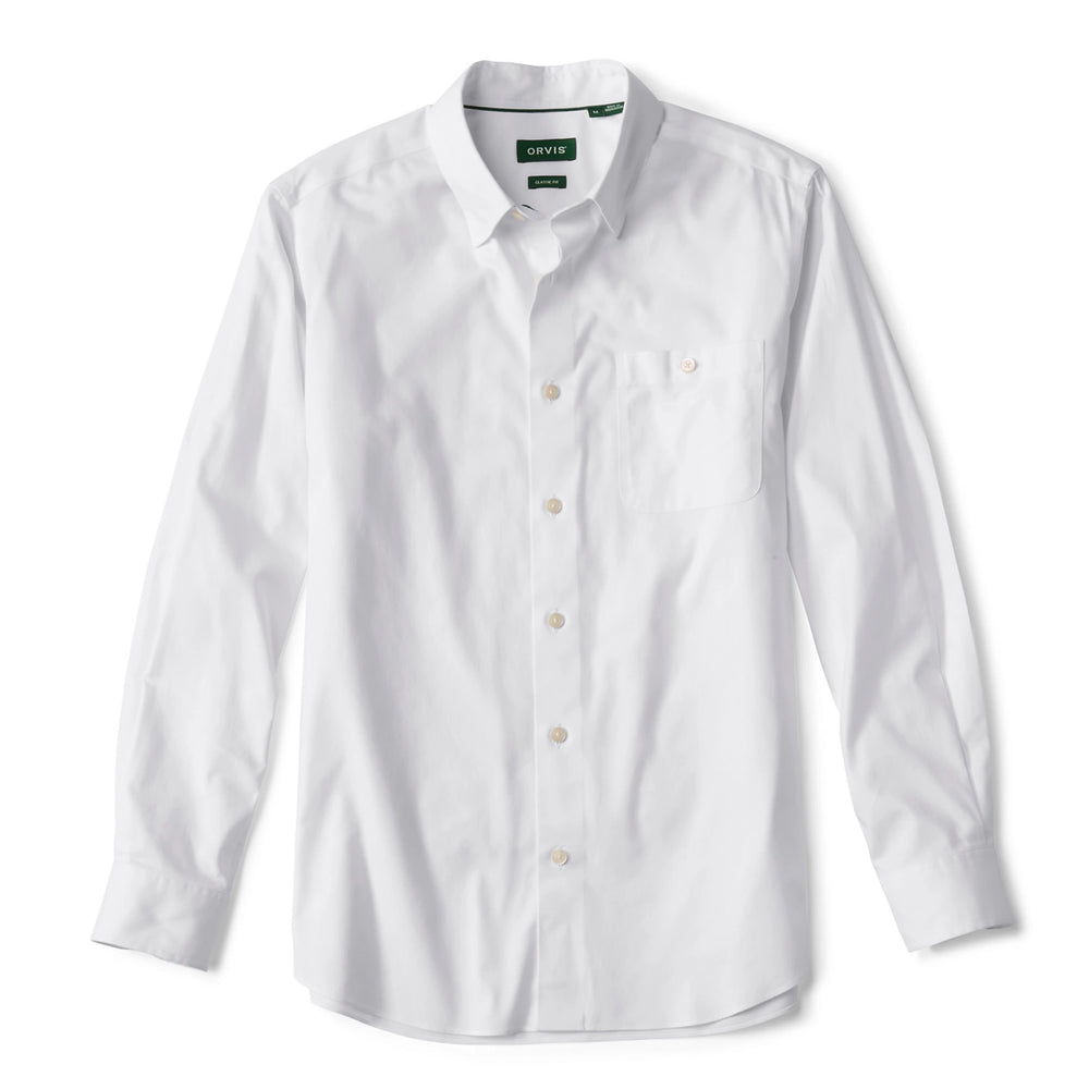 No-Work Twill Long-Sleeve Shirt