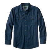 Denim Long-Sleeve Western Shirt
