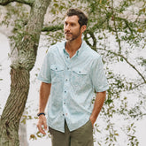 Men’s River Guide Printed Short-Sleeve Western Shirt 2.0