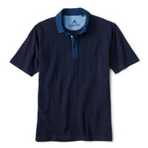 Angler’s Indigo Colorblock Polo