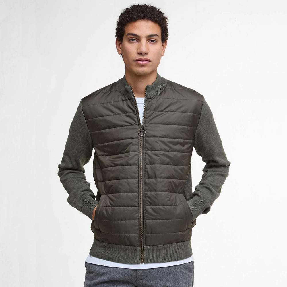 Barbour® Essential Carn Baffle Zip-Through Knitted Sweater