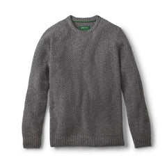 Moss Stitch Crewneck Sweater