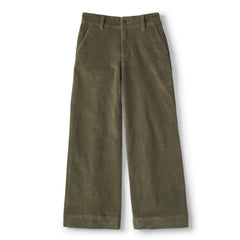 Corduroy High-Rise Wide-Leg Pants