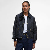 Barbour® Cropped Beadnell Waxed Jacket