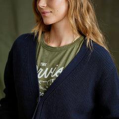 Ribbed Short Cardigan