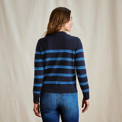 Brookside Striped Polo Sweater