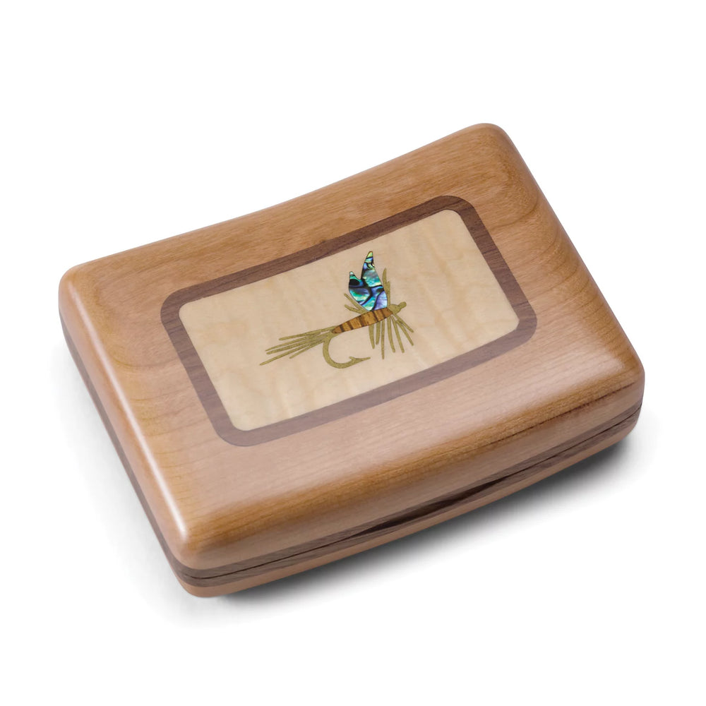 A.L. Swanson River Series Fly Boxes - Wood Inlay