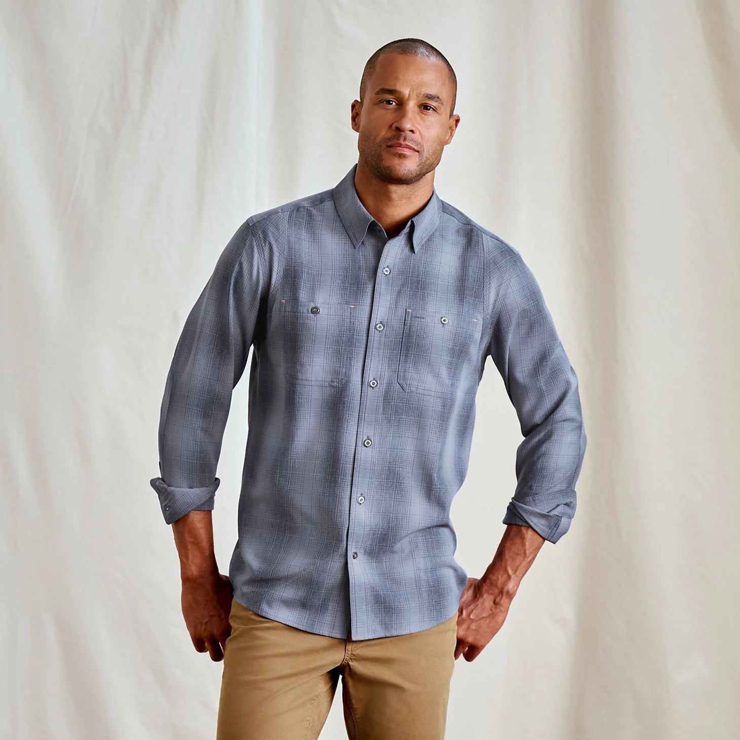 Men’s Tech Chambray Long-Sleeve Work Shirt
