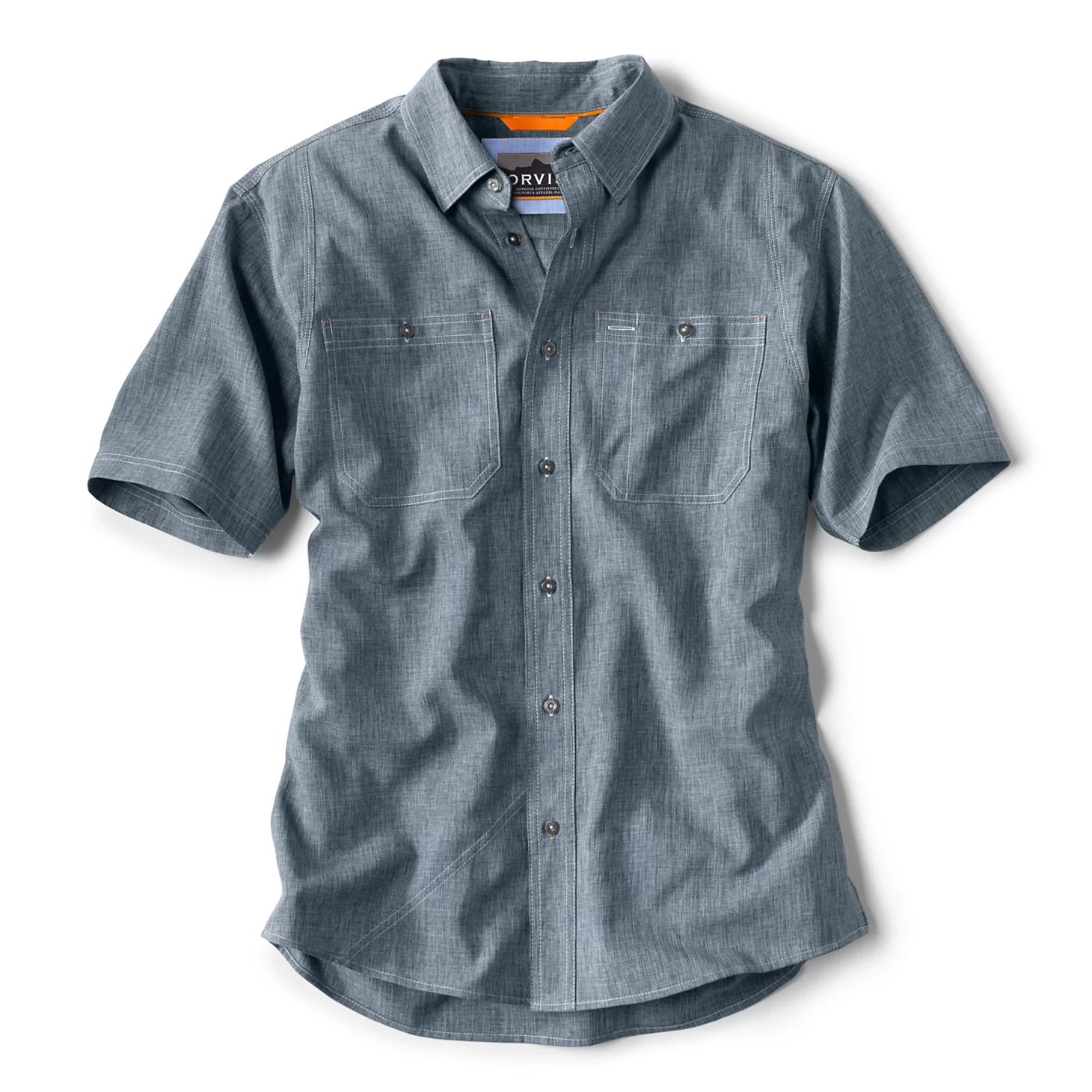 Men’s Tech Chambray Short-Sleeve Work Shirt