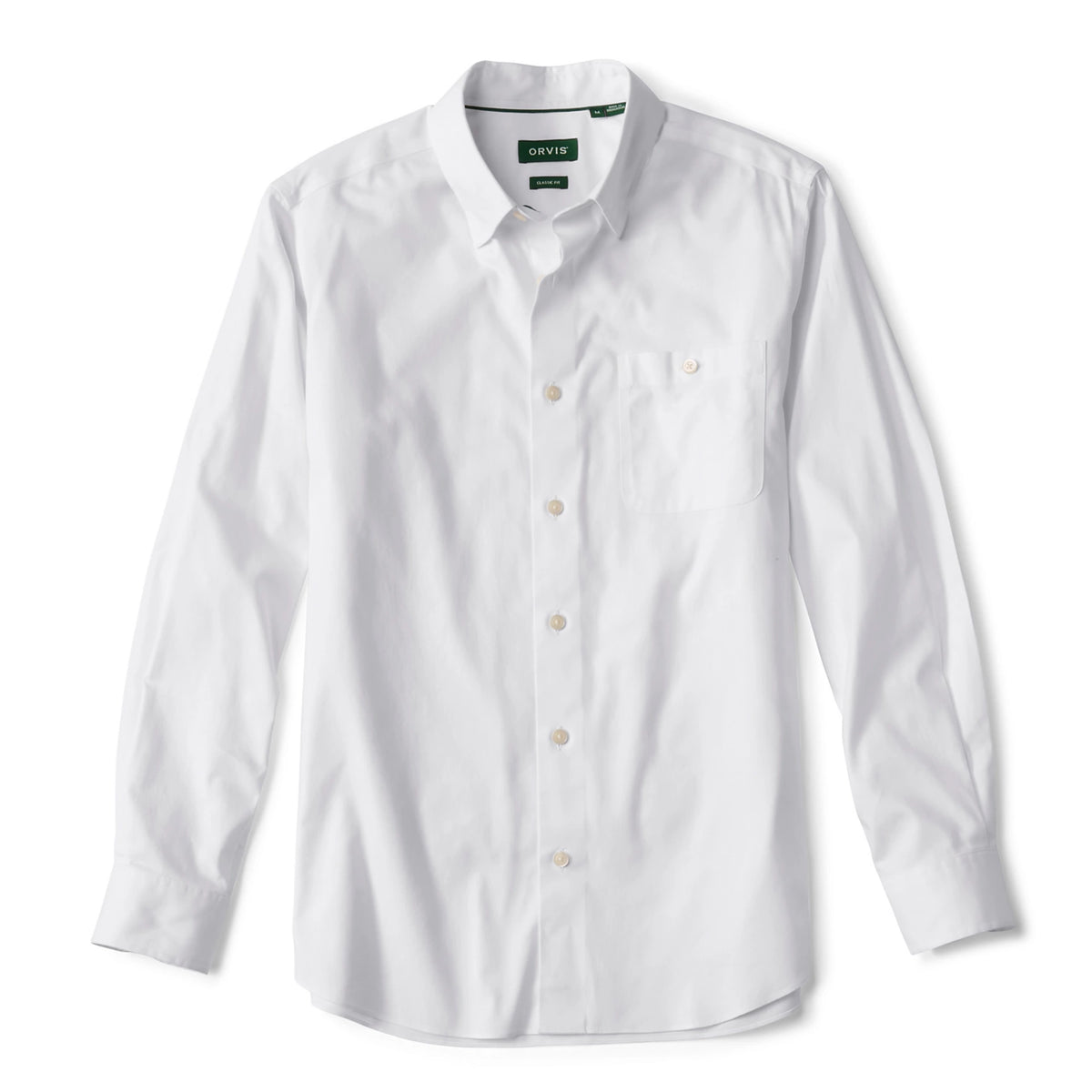 No-Work Twill Long-Sleeve Shirt