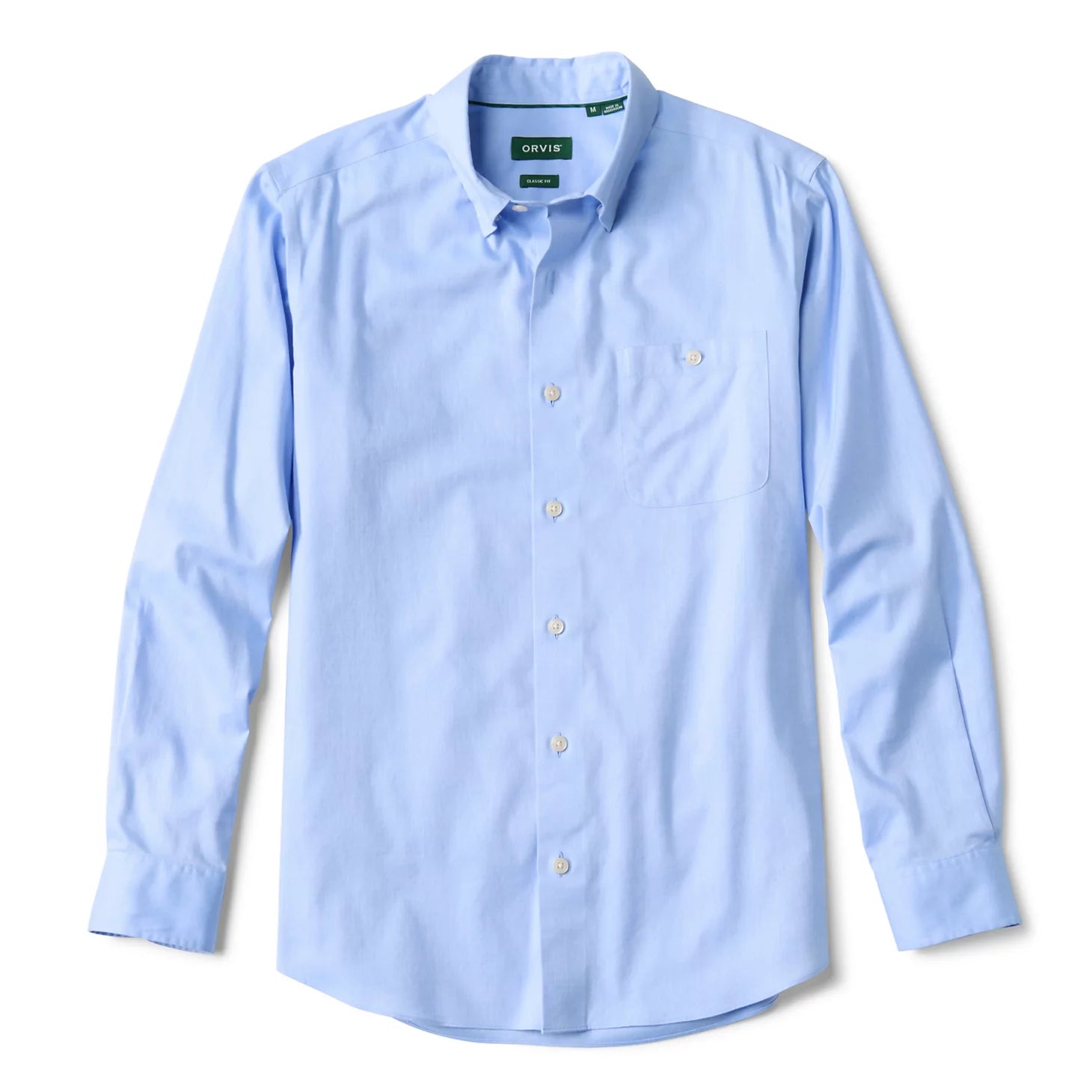 No-Work Twill Long-Sleeve Shirt