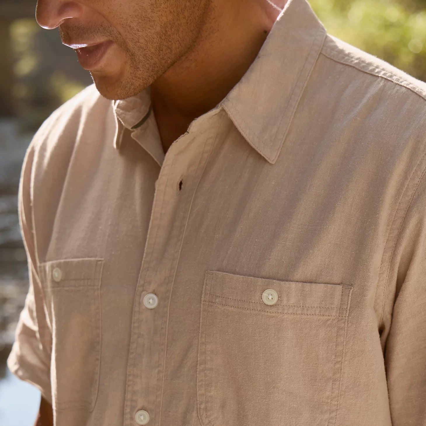 Hemp/TENCEL™ Short-Sleeve Shirt