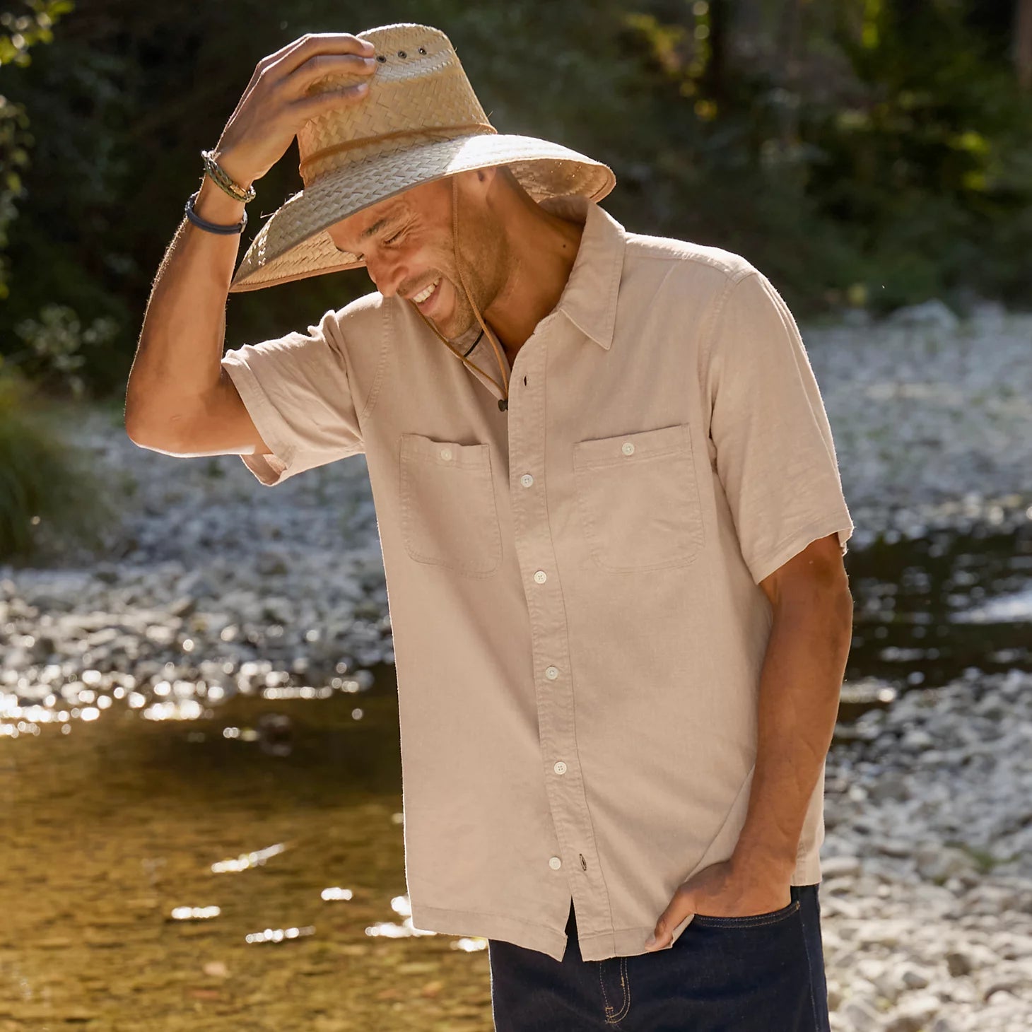 Hemp/TENCEL™ Short-Sleeve Shirt