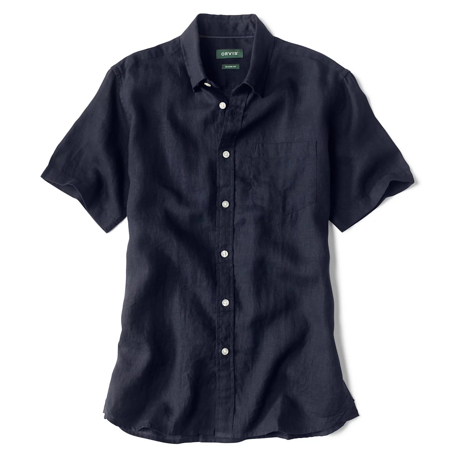 Pure Linen Short-Sleeve Shirt