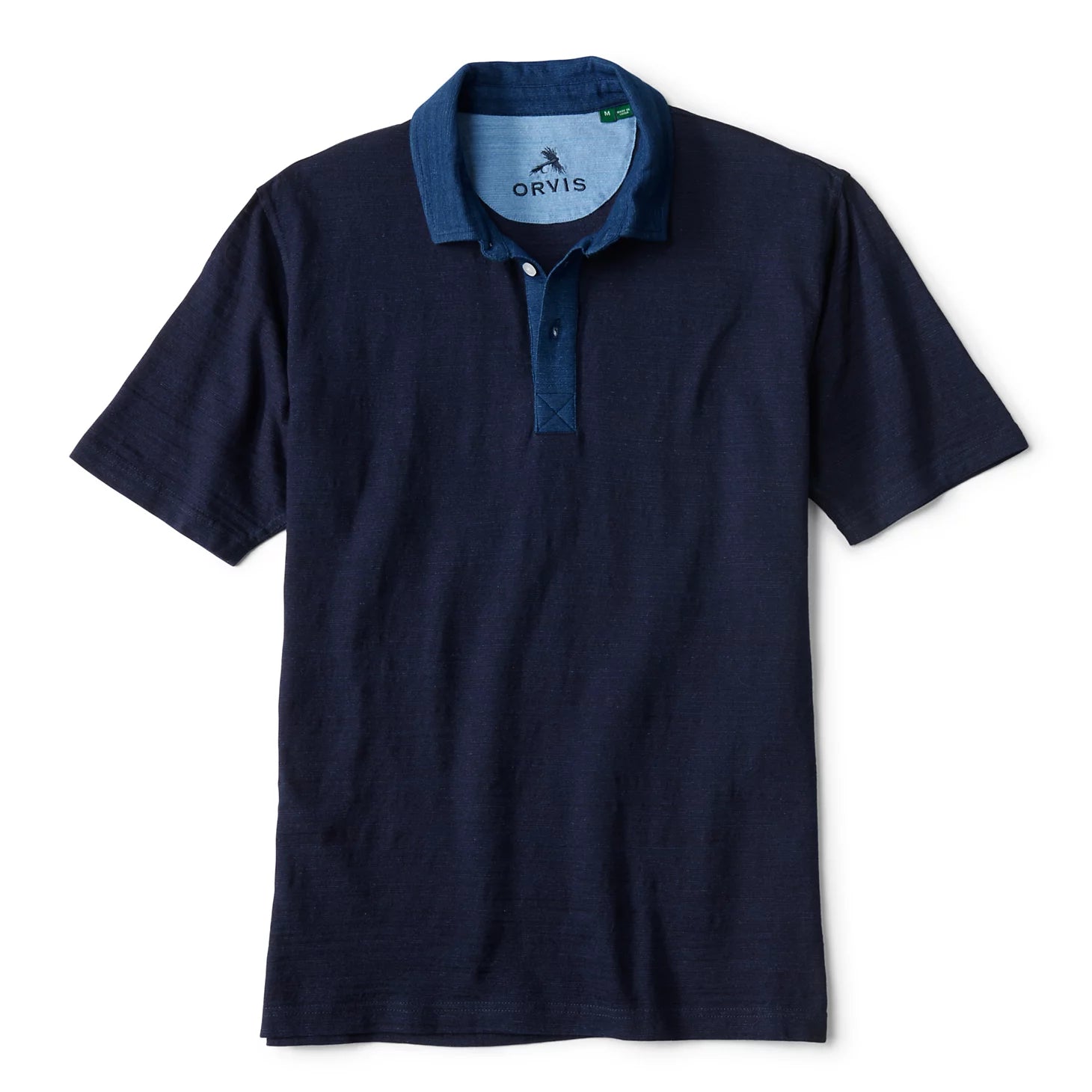 Angler’s Indigo Colorblock Polo