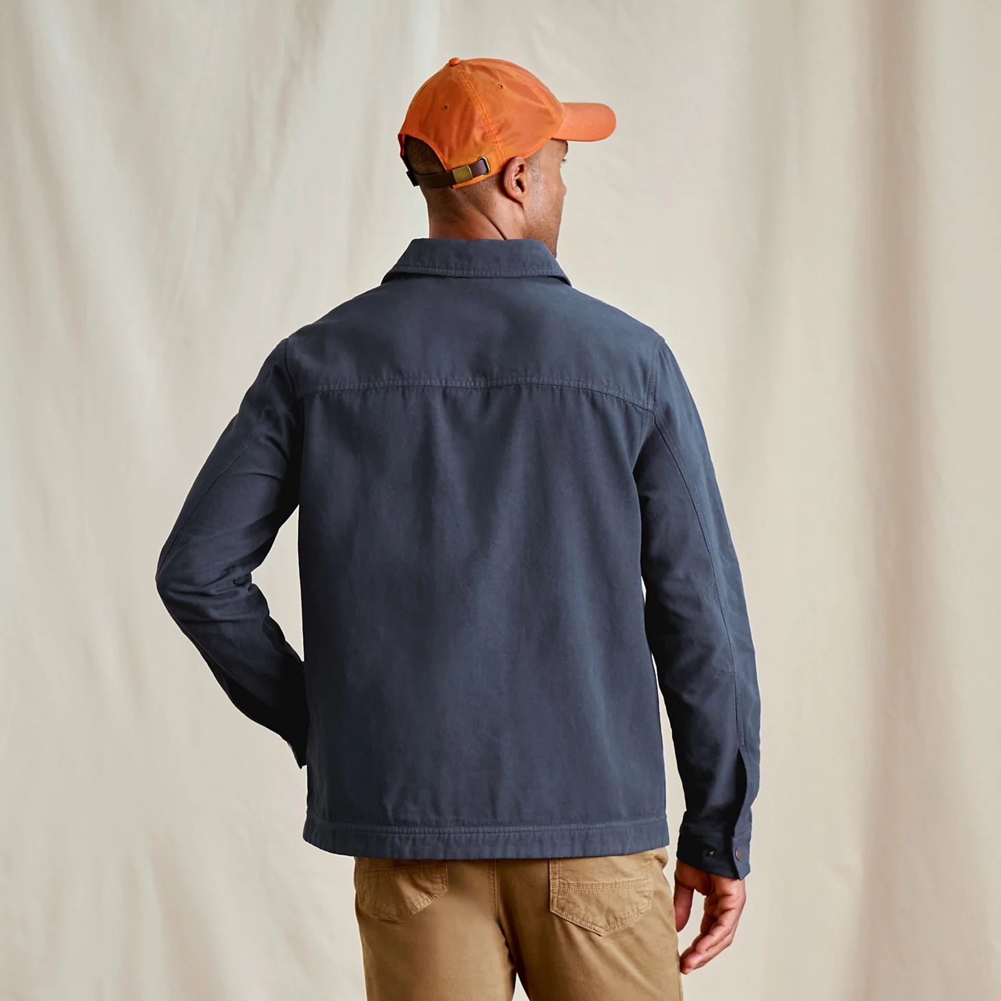 Garment-Dyed Hemp-Blend Utility Jacket
