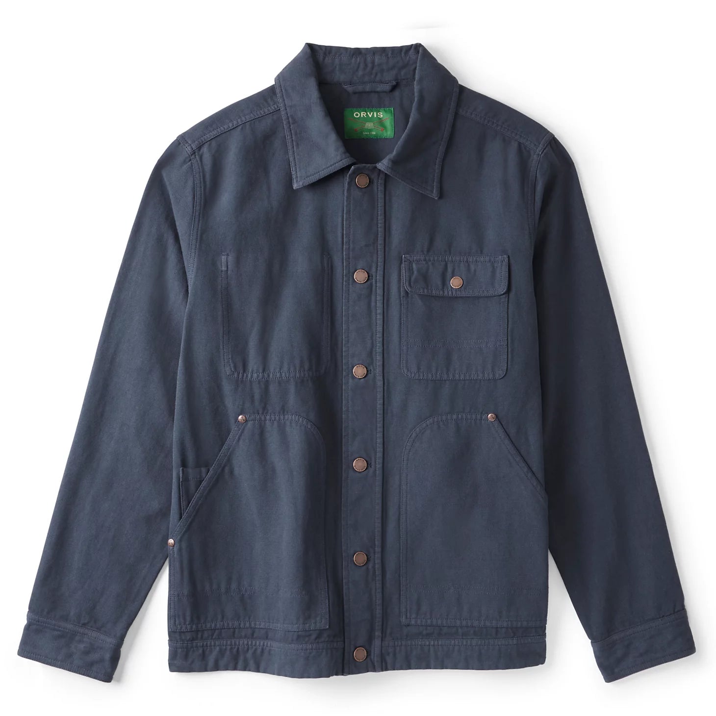 Garment-Dyed Hemp-Blend Utility Jacket