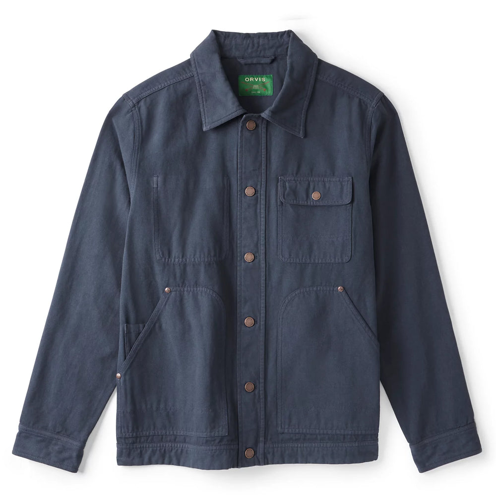 Garment-Dyed Hemp-Blend Utility Jacket
