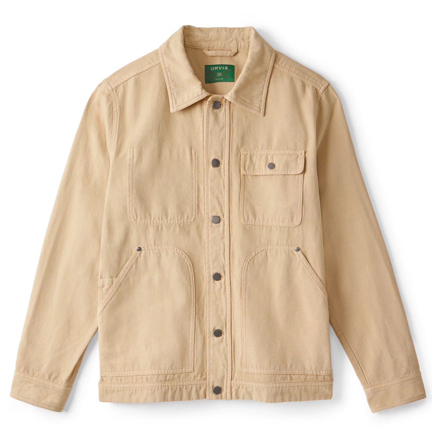 Garment-Dyed Hemp-Blend Utility Jacket