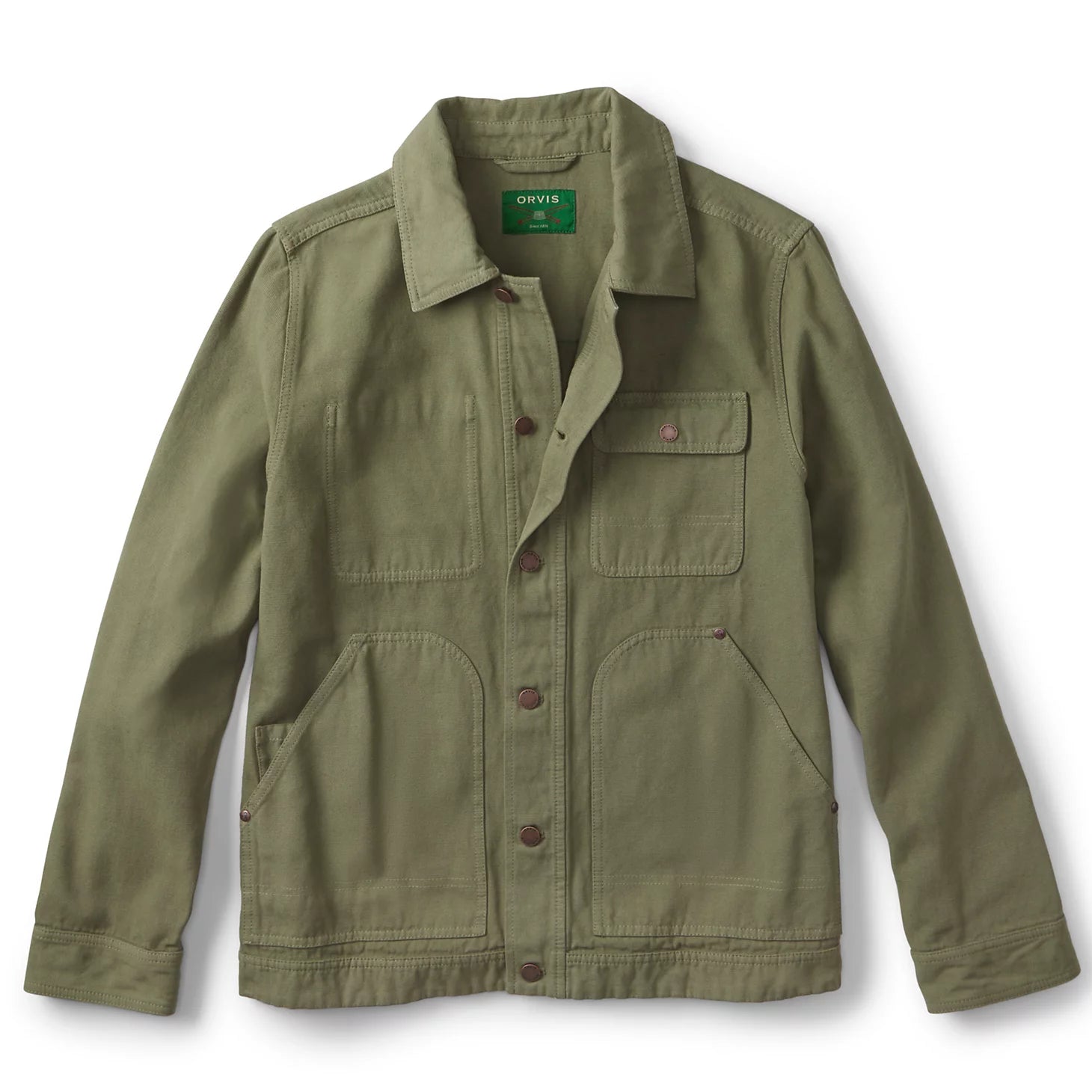 Garment-Dyed Hemp-Blend Utility Jacket