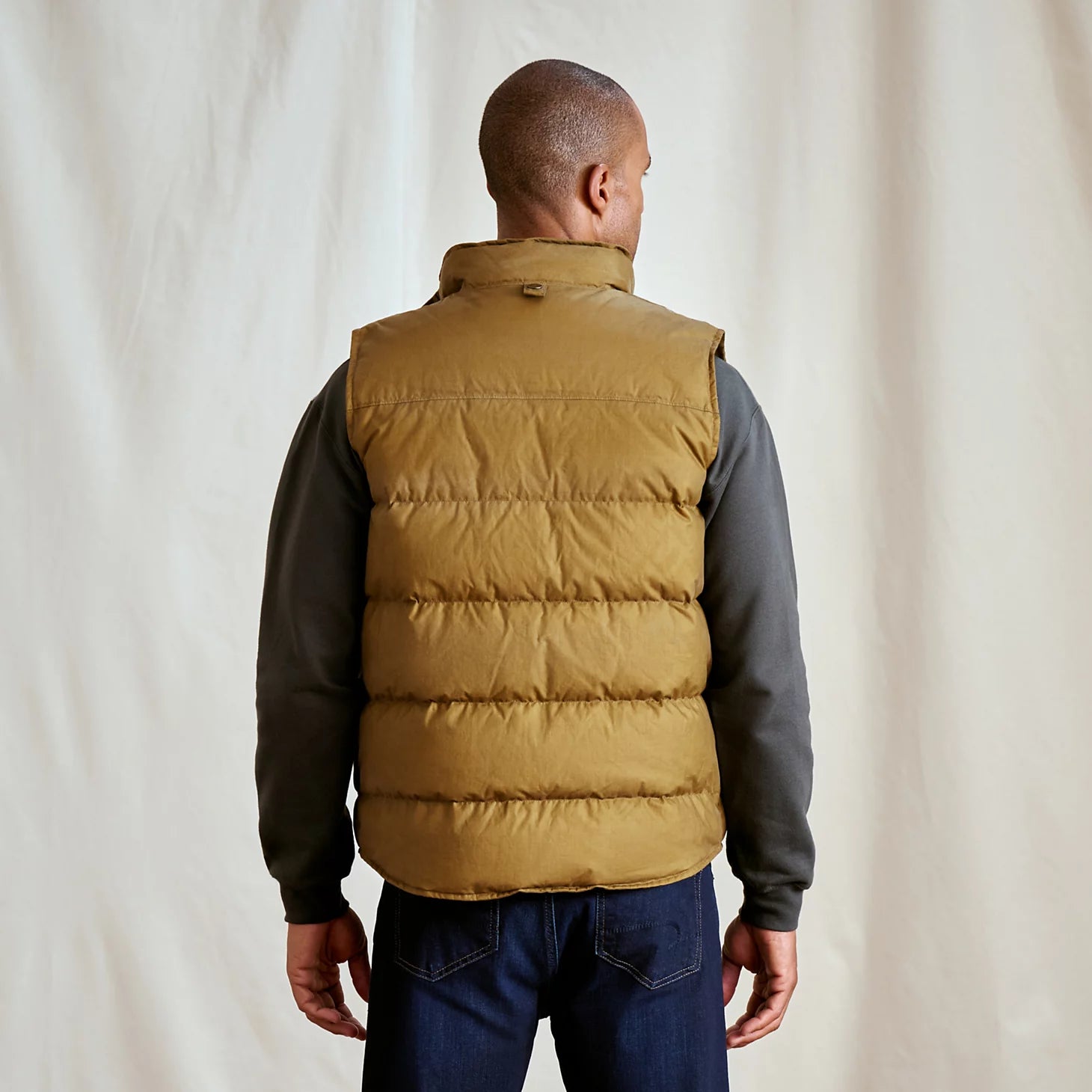 Waxed Down Puffer Vest