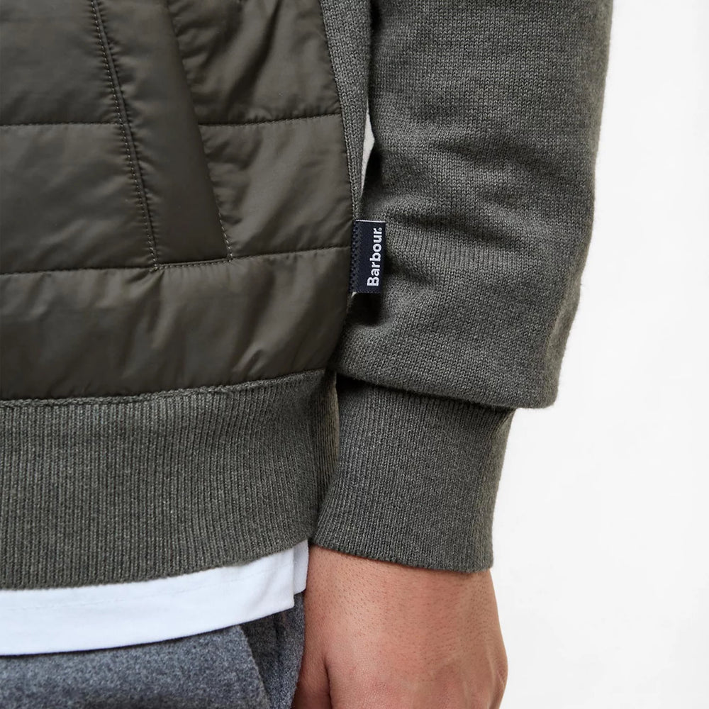 Barbour® Essential Carn Baffle Zip-Through Knitted Sweater