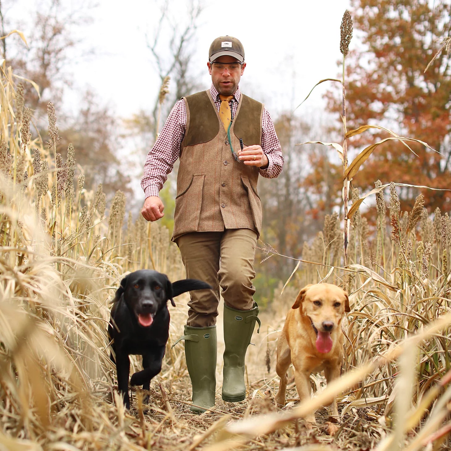 Men’s Le Chameau Chasseur Leather-Lined Boots
