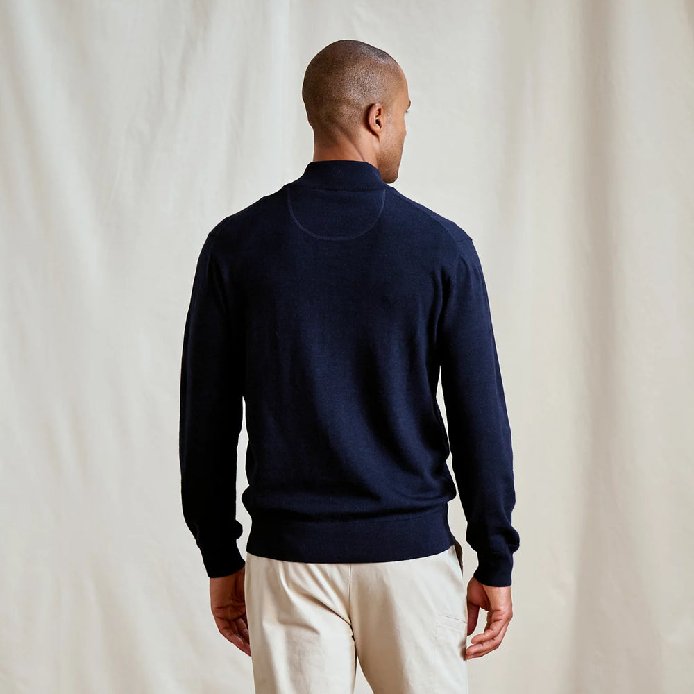 Merino Button Mockneck Sweater
