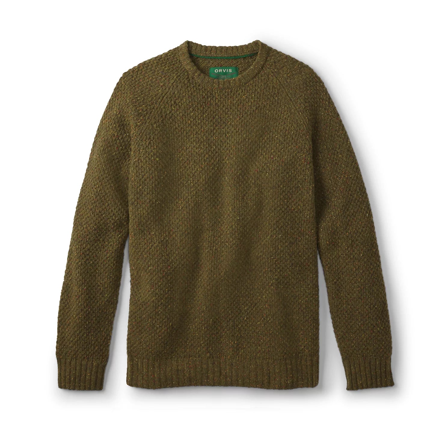 Moss Stitch Crewneck Sweater