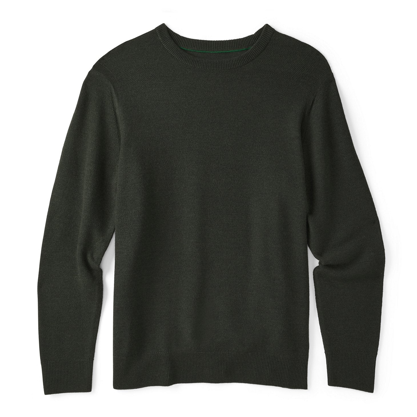 Merino Piqué Crewneck Sweater