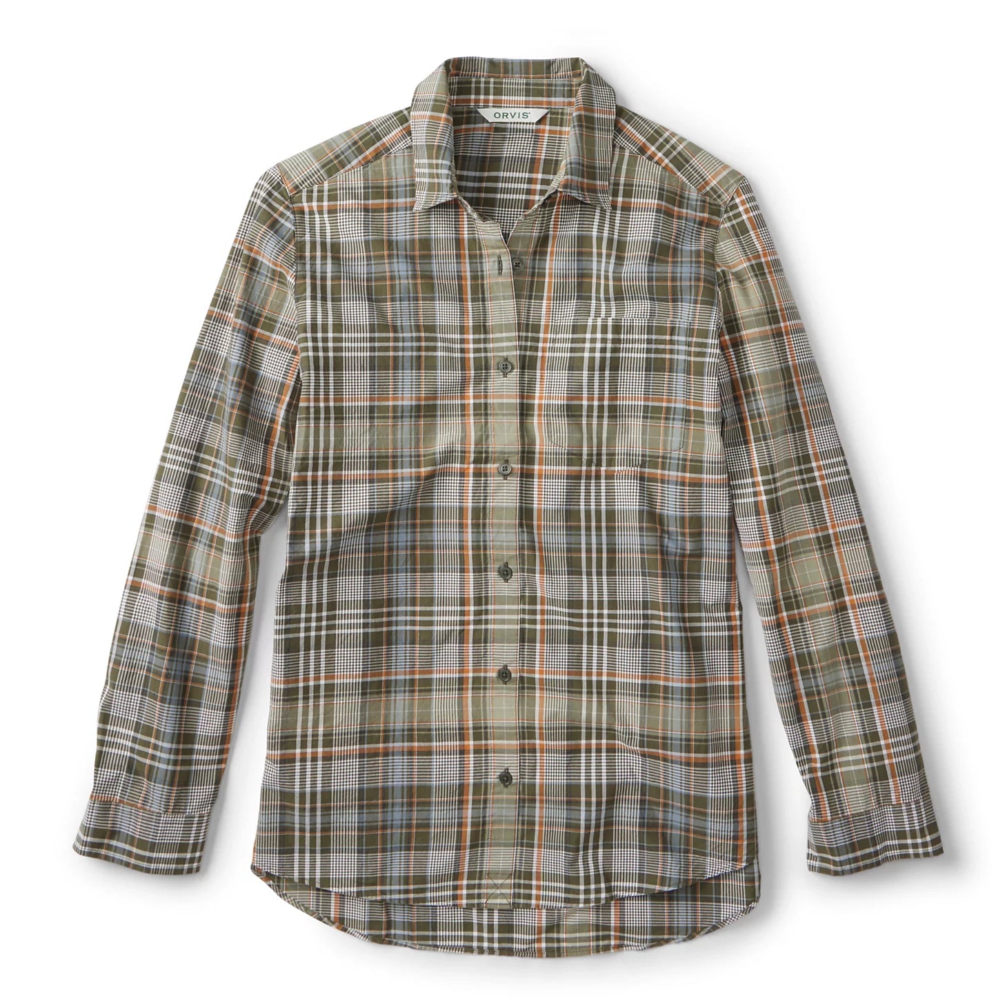 Women’s Heritage Poplin Plaid Long-Sleeve Shirt