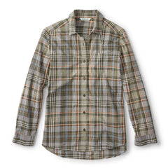 Women’s Heritage Poplin Plaid Long-Sleeve Shirt