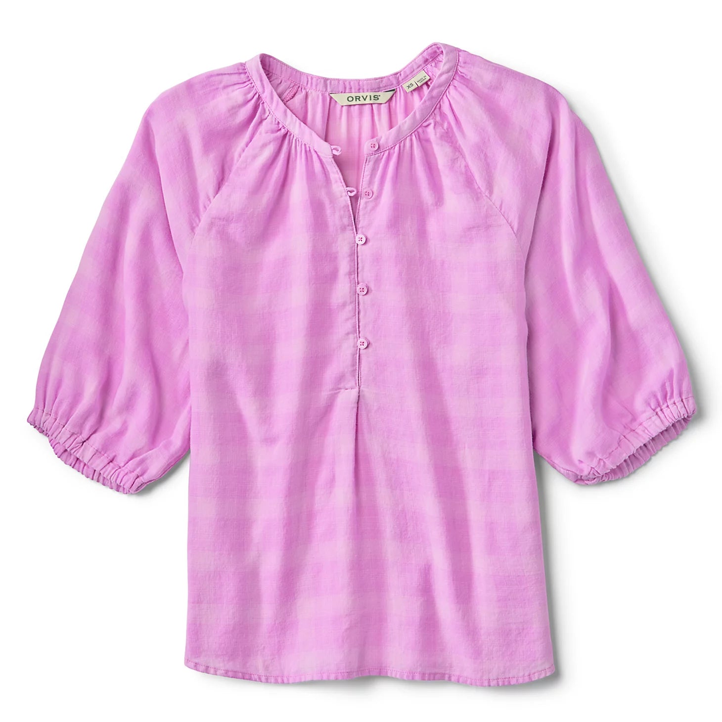 Lightweight Blouson-Sleeve Shirt