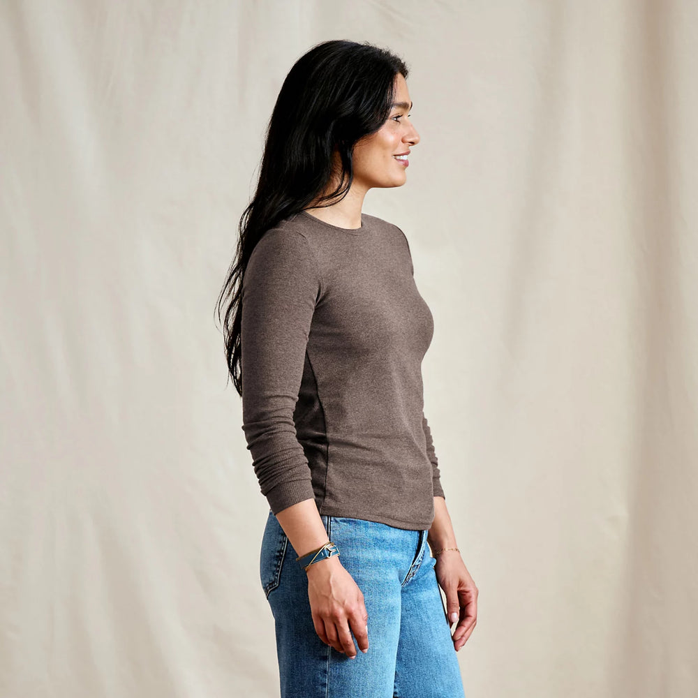 Ribbed Long-Sleeve Crew