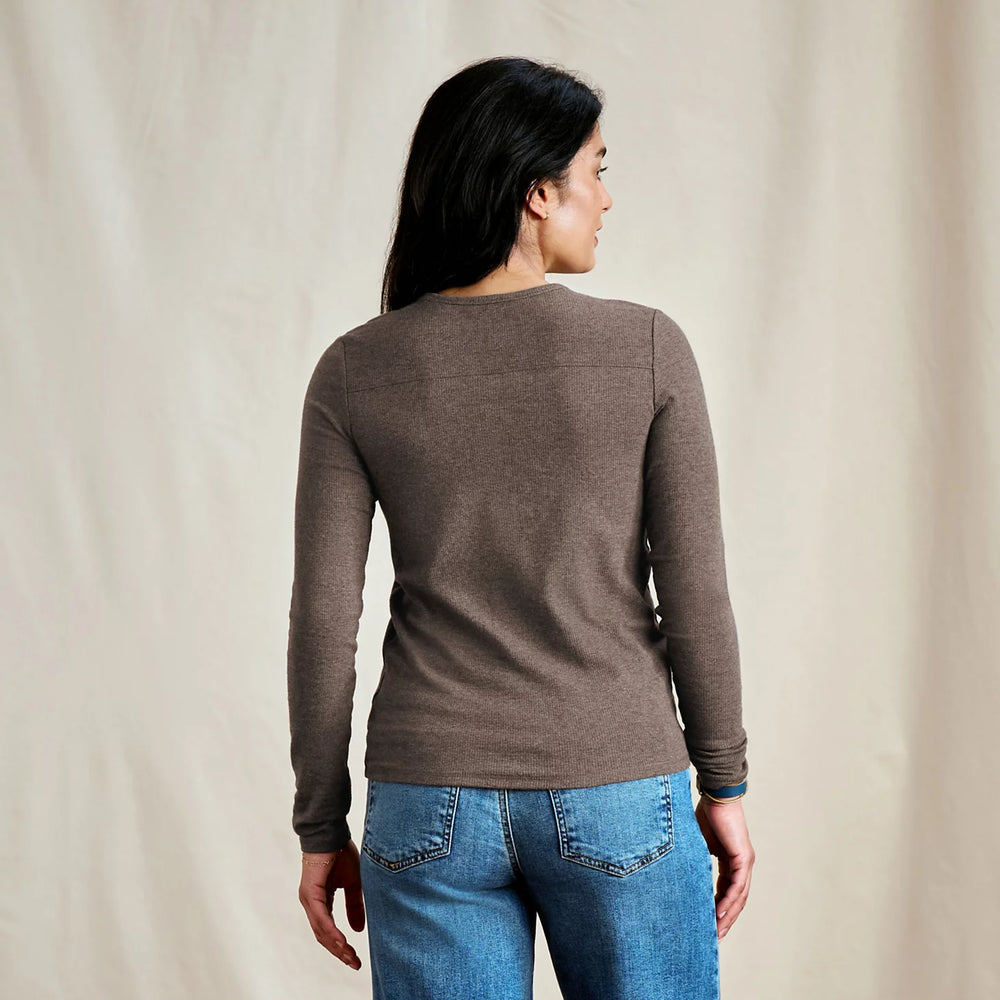 Ribbed Long-Sleeve Crew