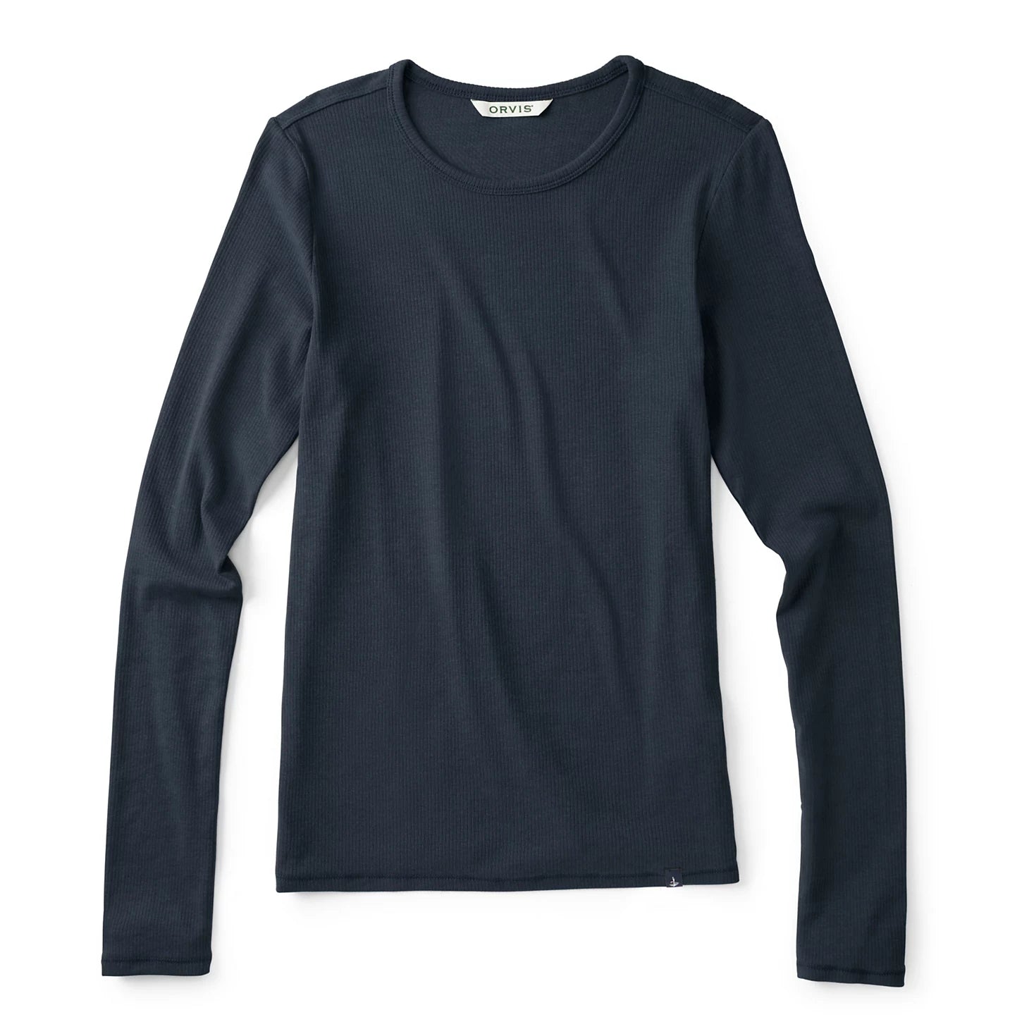 Ribbed Long-Sleeve Crew