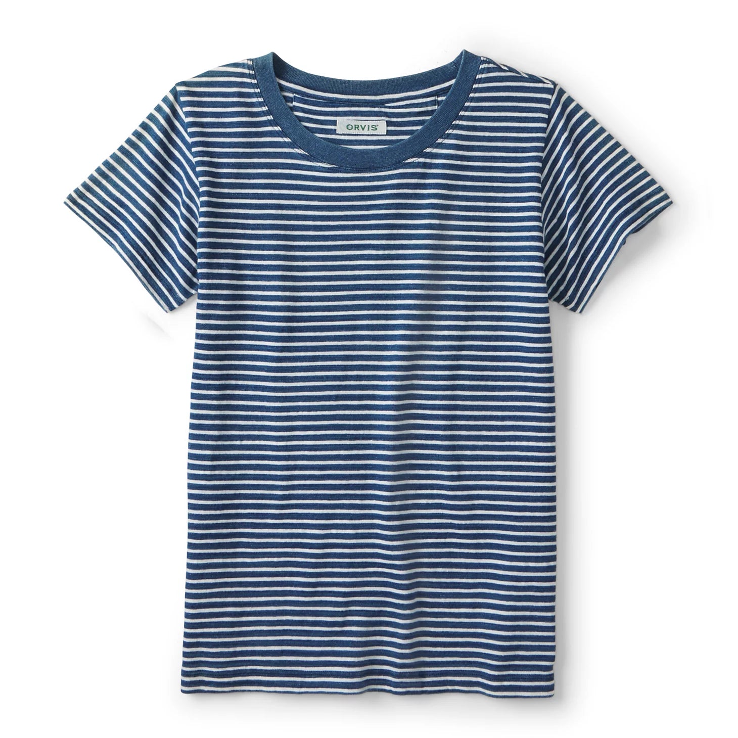 Women’s Indigo Striped Short-Sleeve Tee