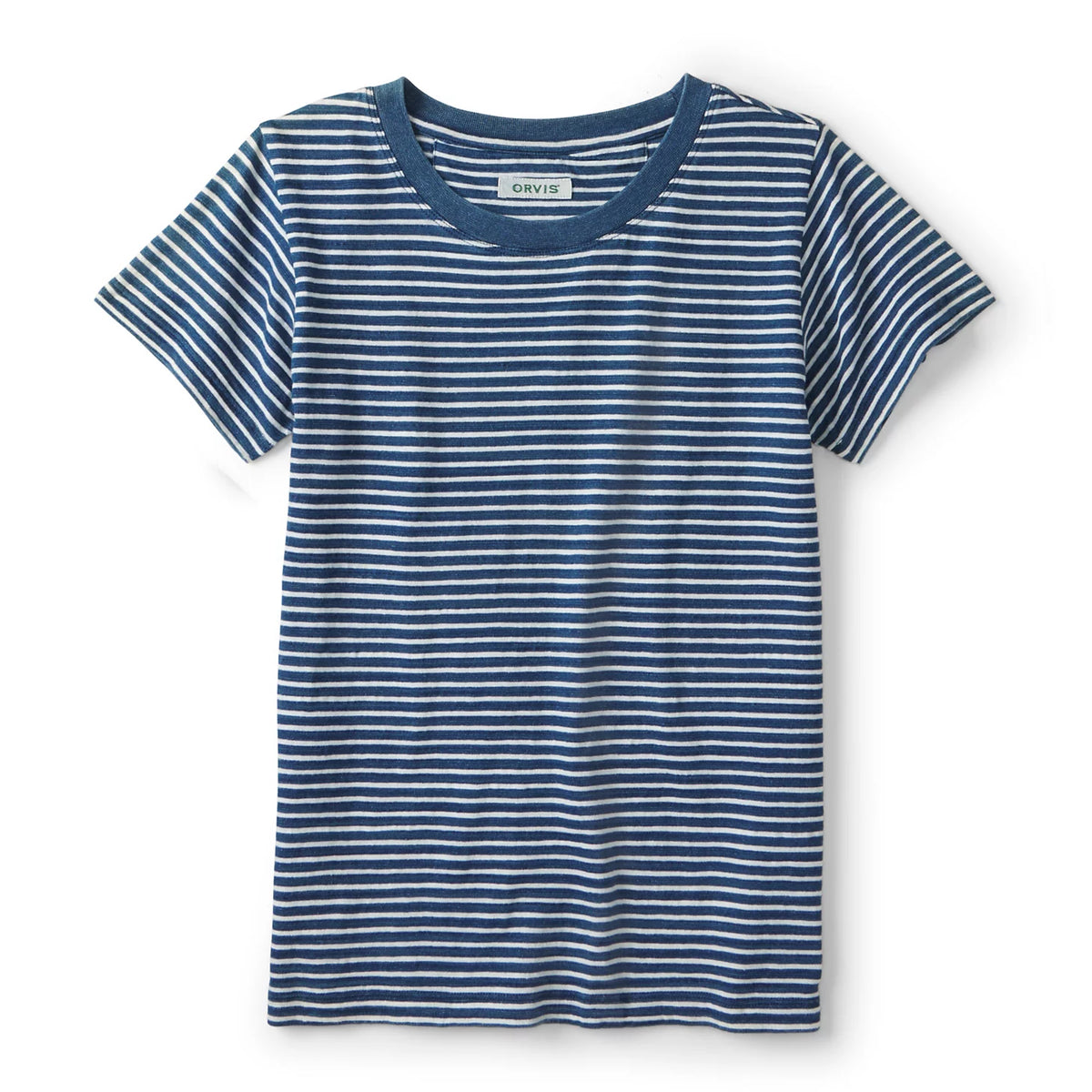 Women’s Indigo Striped Short-Sleeve Tee