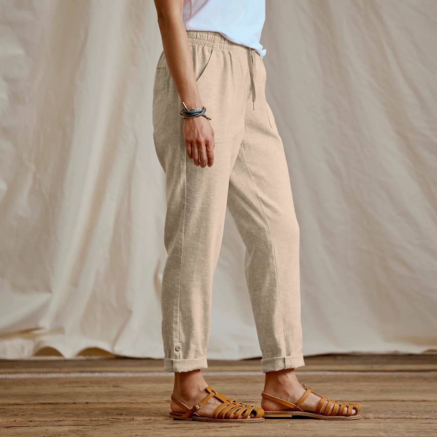 Explorer Performance Linen Ankle Pants