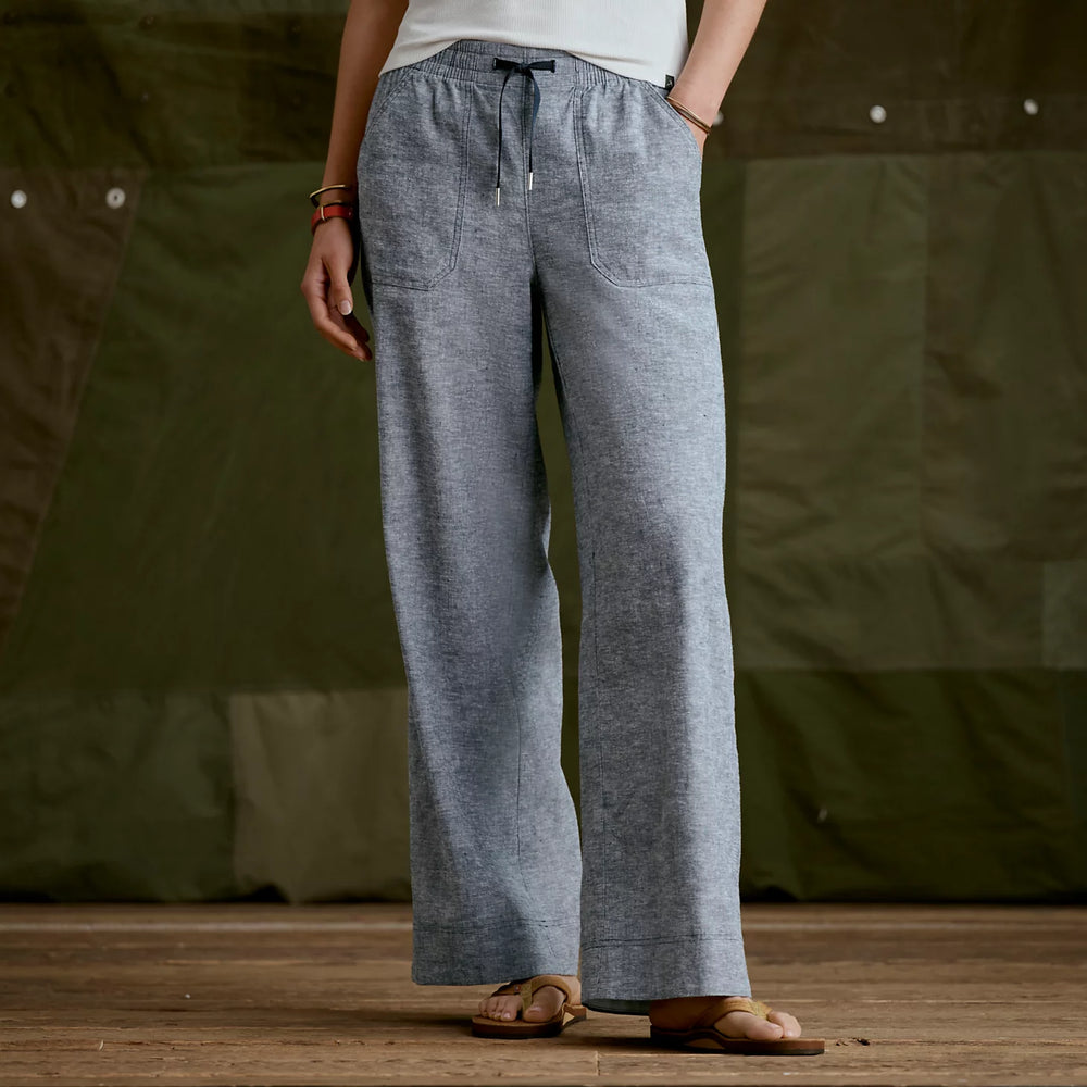 Explorer Performance Linen Wide-Leg Pants