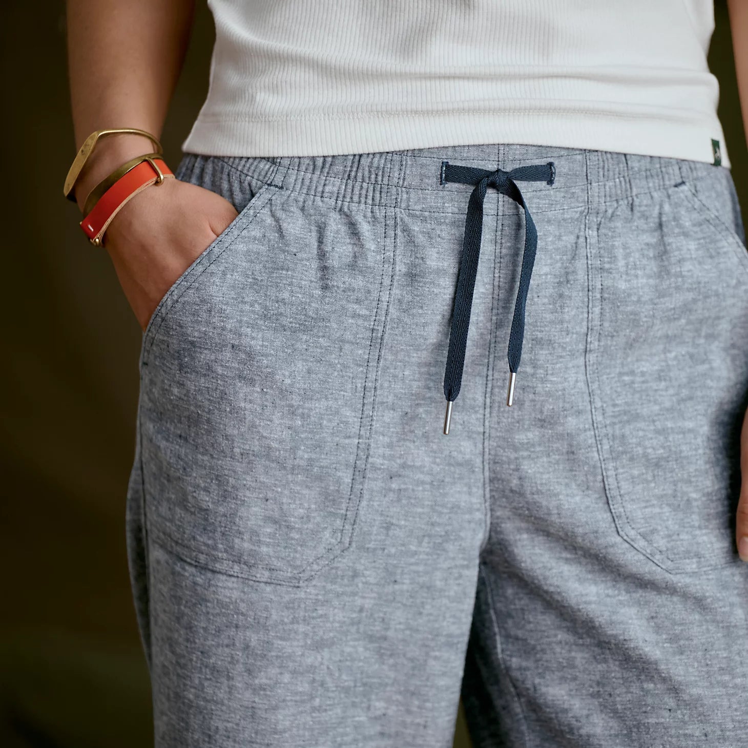 Explorer Performance Linen Wide-Leg Pants