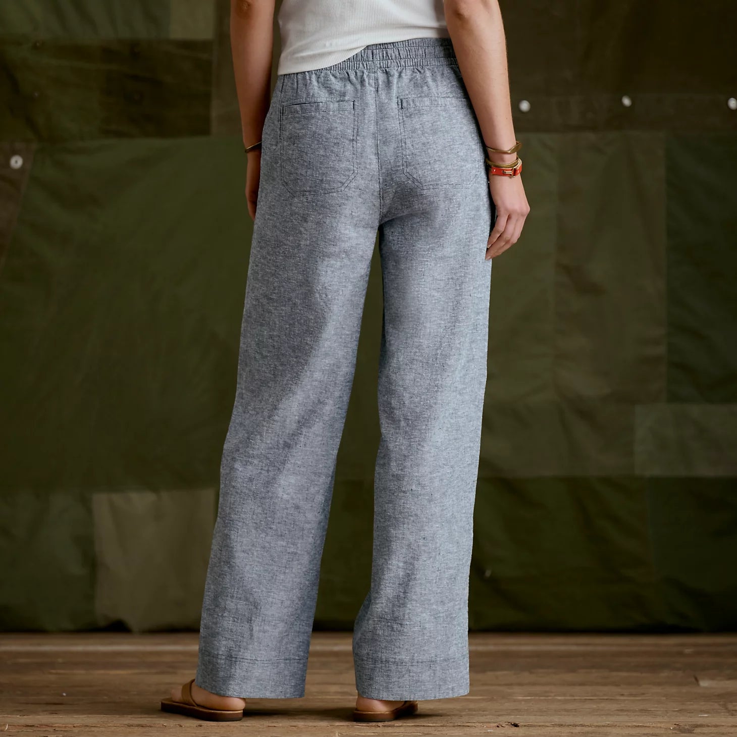 Explorer Performance Linen Wide-Leg Pants