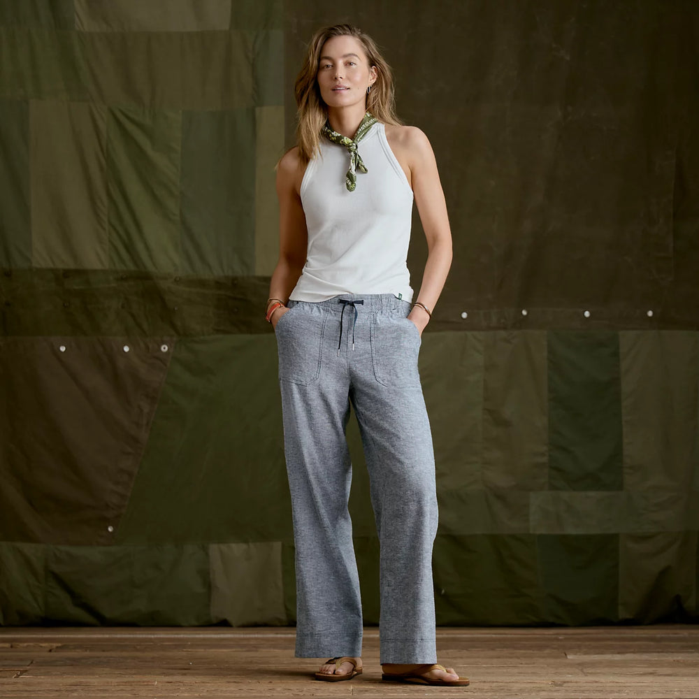 Explorer Performance Linen Wide-Leg Pants