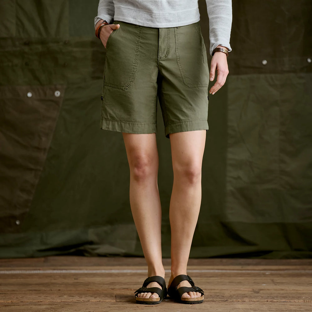 Women’s 1856 Stretch Poplin 9" Utility Shorts