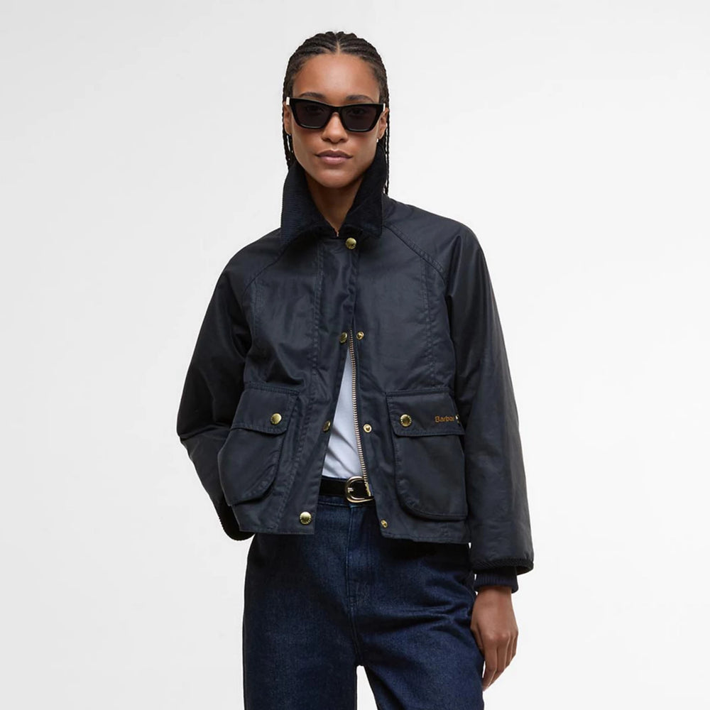 Barbour® Cropped Beadnell Waxed Jacket