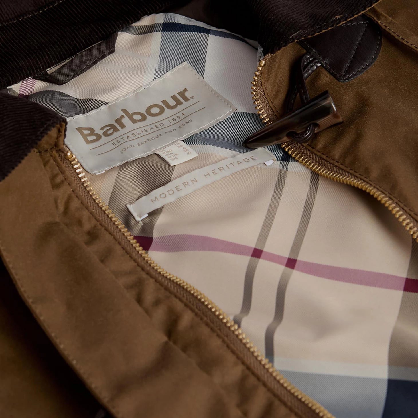 Barbour® Myra Waxed Duffle Coat
