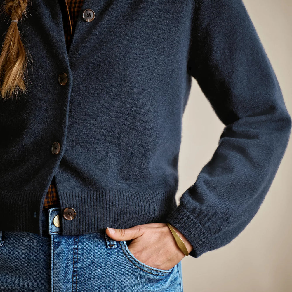 Boiled Cashmere Cardigan