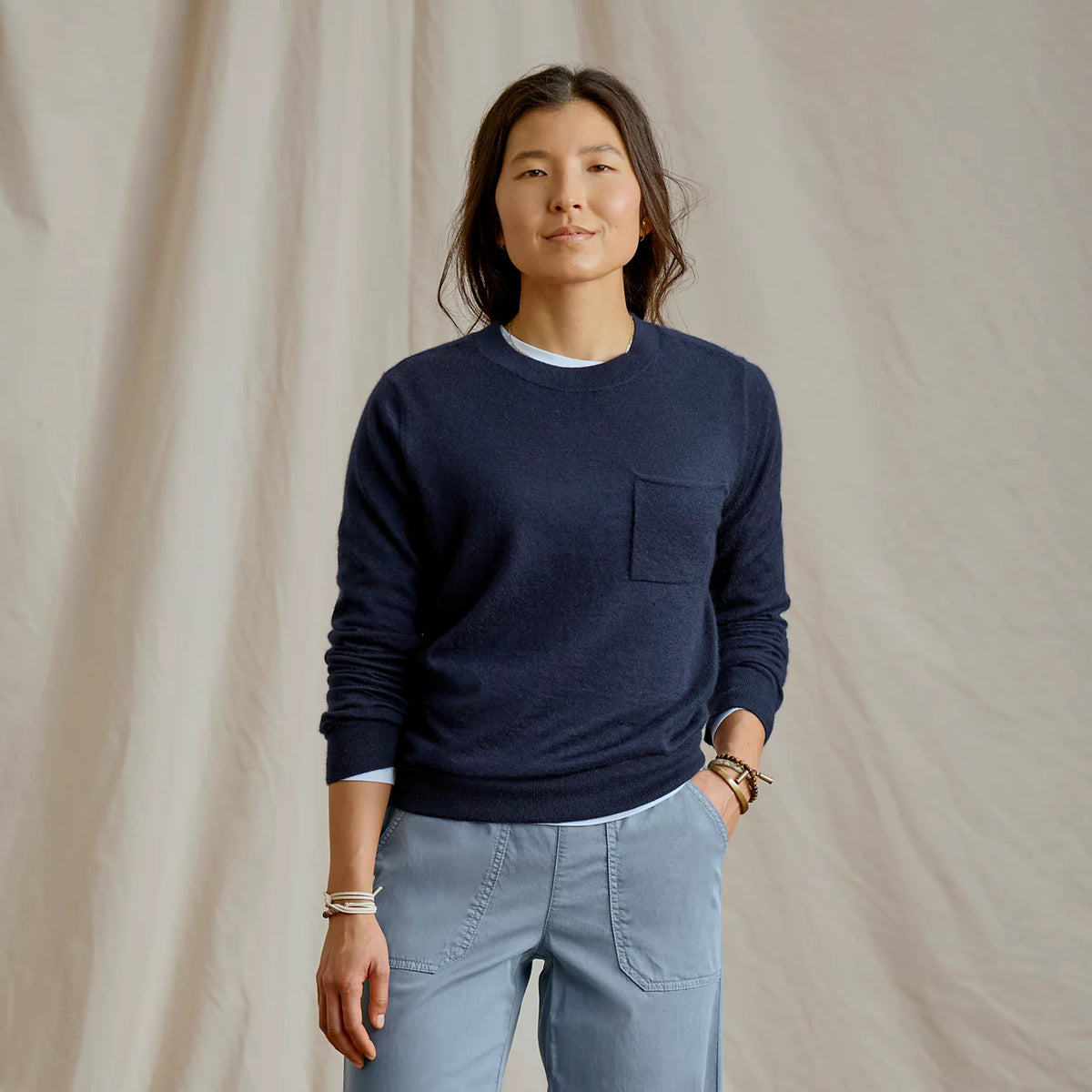 Featherweight Cashmere Crewneck Sweater