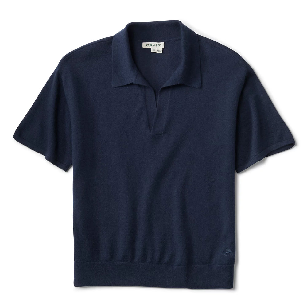 Featherweight Cashmere Polo Tee